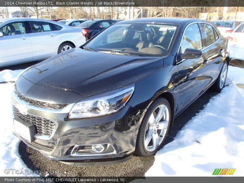 Black Granite Metallic / Jet Black/Brownstone 2014 Chevrolet Malibu LTZ