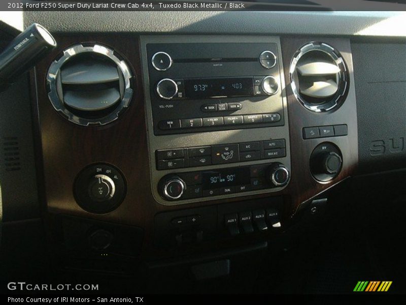 Tuxedo Black Metallic / Black 2012 Ford F250 Super Duty Lariat Crew Cab 4x4