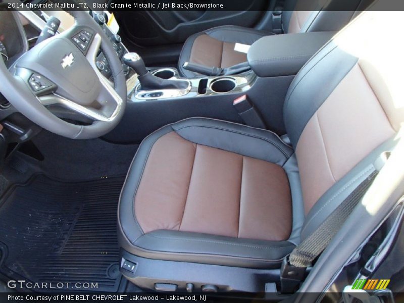 Black Granite Metallic / Jet Black/Brownstone 2014 Chevrolet Malibu LTZ