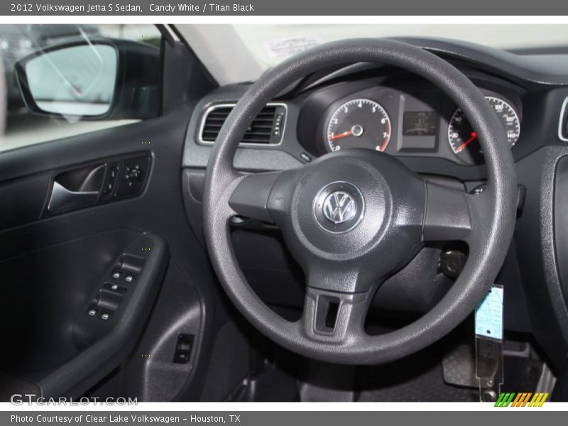 Candy White / Titan Black 2012 Volkswagen Jetta S Sedan