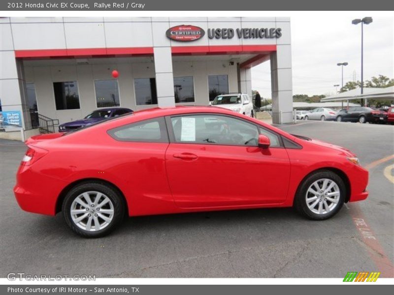 Rallye Red / Gray 2012 Honda Civic EX Coupe