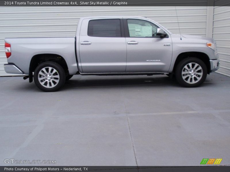 Silver Sky Metallic / Graphite 2014 Toyota Tundra Limited Crewmax 4x4