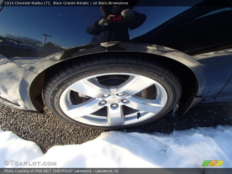 Black Granite Metallic / Jet Black/Brownstone 2014 Chevrolet Malibu LTZ