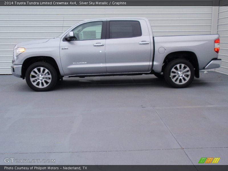 Silver Sky Metallic / Graphite 2014 Toyota Tundra Limited Crewmax 4x4