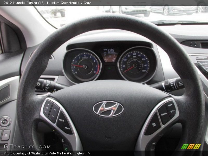 Titanium Gray Metallic / Gray 2012 Hyundai Elantra GLS