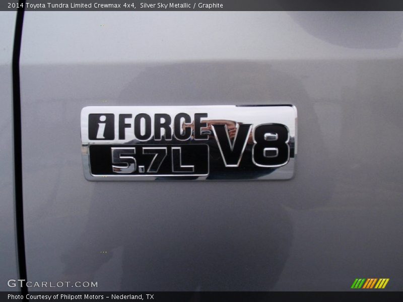 Silver Sky Metallic / Graphite 2014 Toyota Tundra Limited Crewmax 4x4