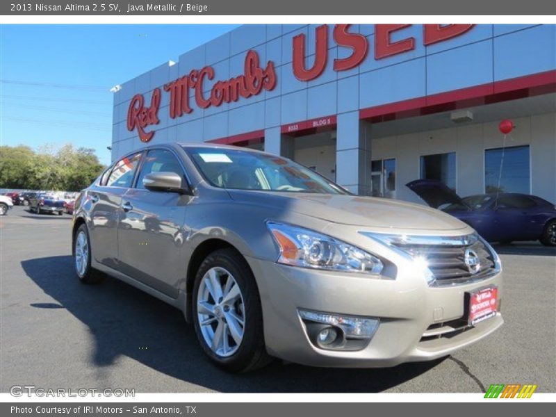Java Metallic / Beige 2013 Nissan Altima 2.5 SV