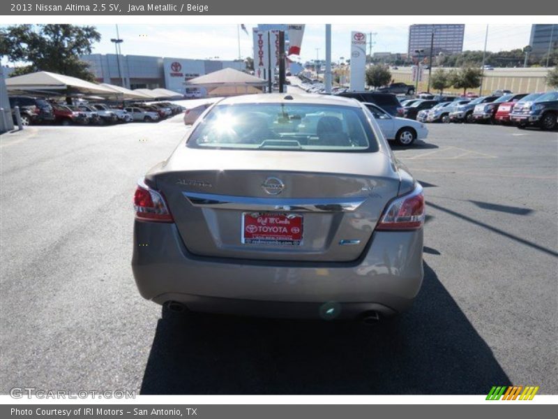 Java Metallic / Beige 2013 Nissan Altima 2.5 SV