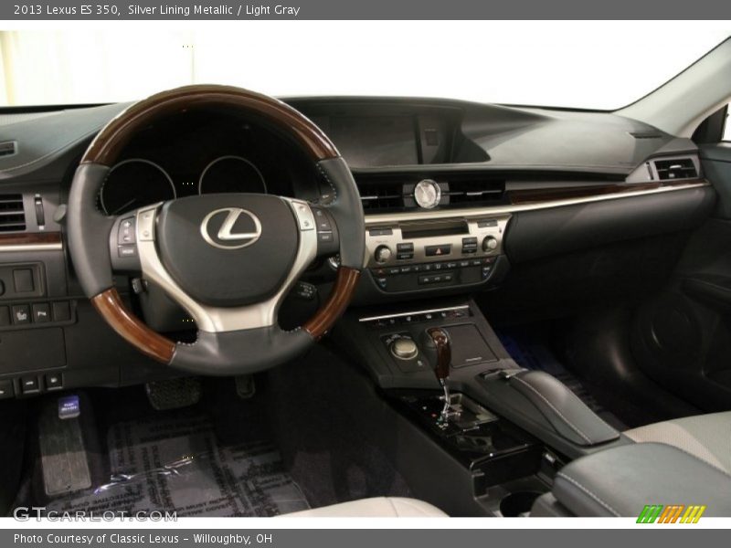 Silver Lining Metallic / Light Gray 2013 Lexus ES 350