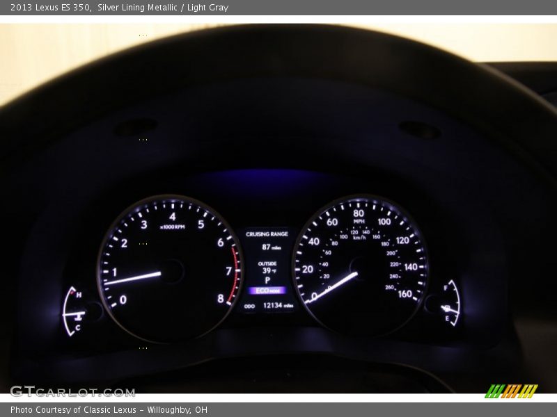 Silver Lining Metallic / Light Gray 2013 Lexus ES 350