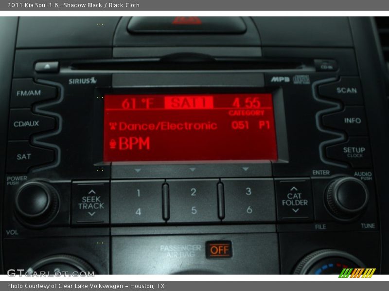 Shadow Black / Black Cloth 2011 Kia Soul 1.6