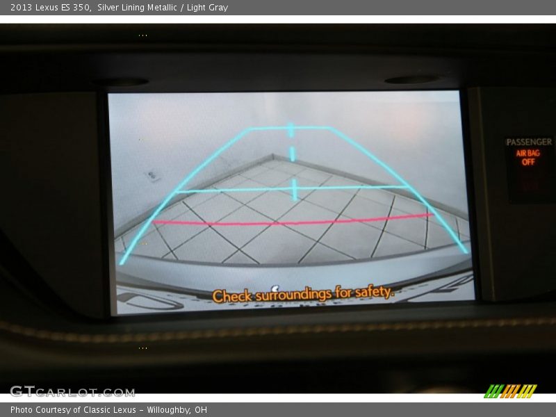 Silver Lining Metallic / Light Gray 2013 Lexus ES 350