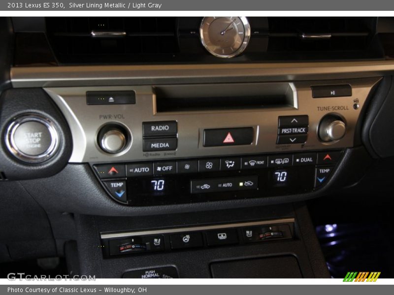 Silver Lining Metallic / Light Gray 2013 Lexus ES 350