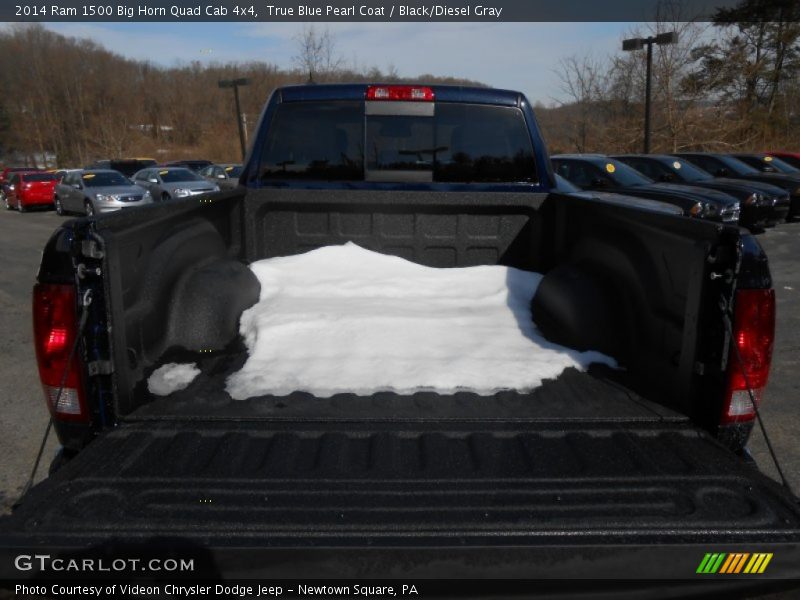 True Blue Pearl Coat / Black/Diesel Gray 2014 Ram 1500 Big Horn Quad Cab 4x4