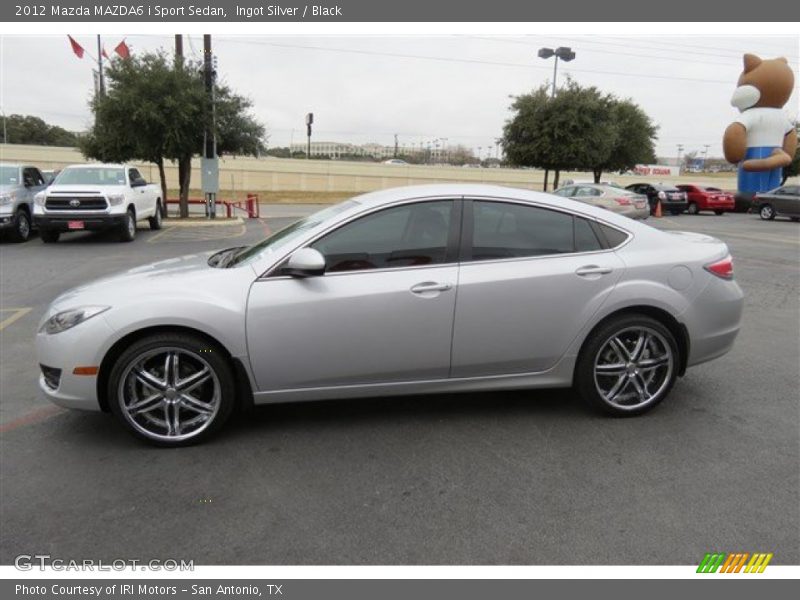 Ingot Silver / Black 2012 Mazda MAZDA6 i Sport Sedan