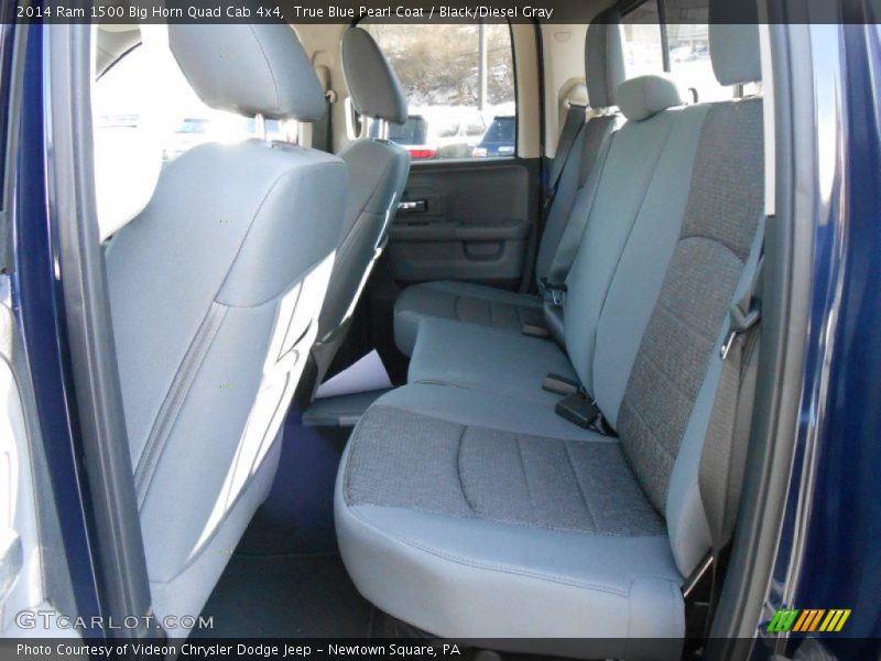 True Blue Pearl Coat / Black/Diesel Gray 2014 Ram 1500 Big Horn Quad Cab 4x4