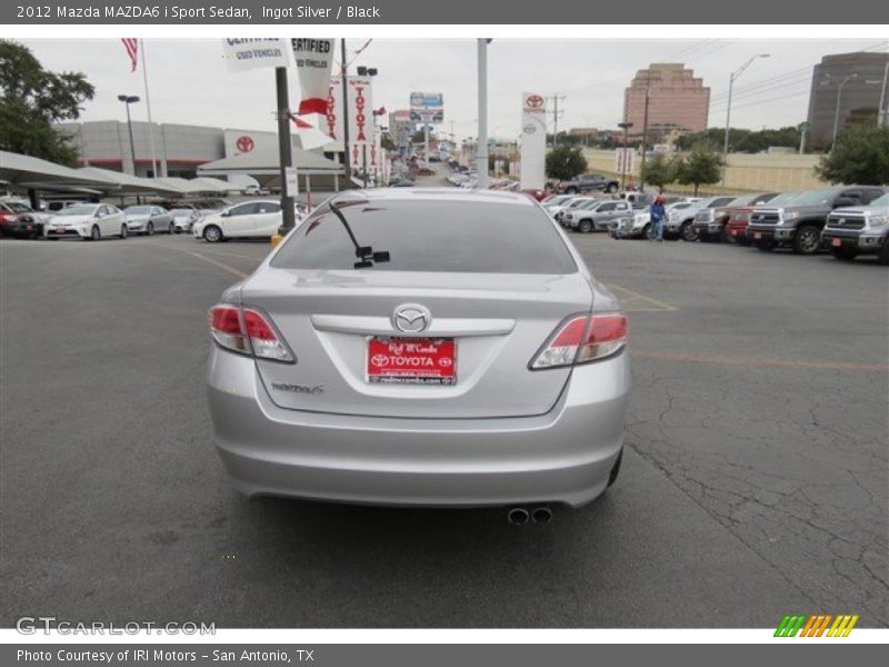 Ingot Silver / Black 2012 Mazda MAZDA6 i Sport Sedan