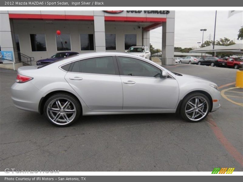 Ingot Silver / Black 2012 Mazda MAZDA6 i Sport Sedan
