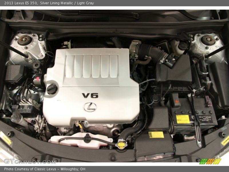 Silver Lining Metallic / Light Gray 2013 Lexus ES 350