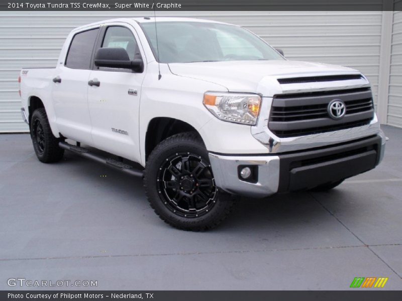 Super White / Graphite 2014 Toyota Tundra TSS CrewMax