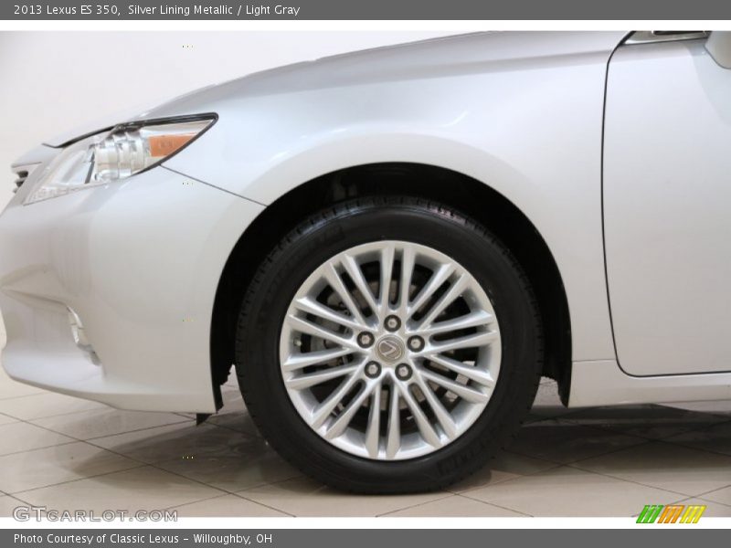 Silver Lining Metallic / Light Gray 2013 Lexus ES 350