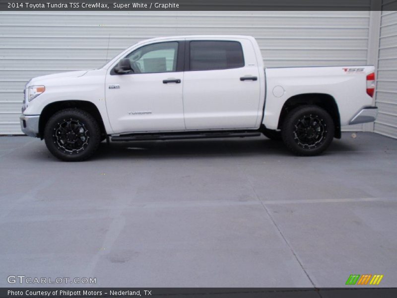 Super White / Graphite 2014 Toyota Tundra TSS CrewMax