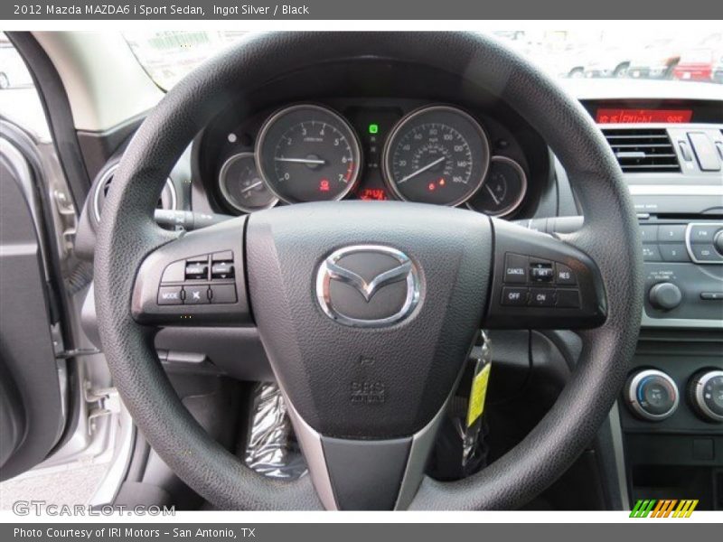 Ingot Silver / Black 2012 Mazda MAZDA6 i Sport Sedan