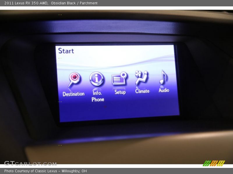 Obsidian Black / Parchment 2011 Lexus RX 350 AWD