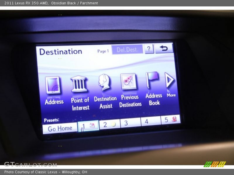 Obsidian Black / Parchment 2011 Lexus RX 350 AWD