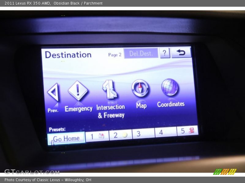 Obsidian Black / Parchment 2011 Lexus RX 350 AWD