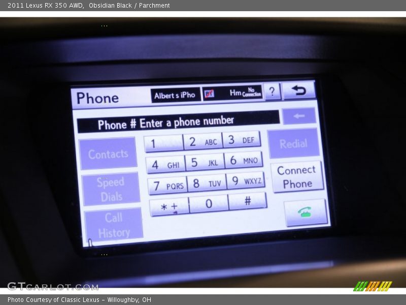 Obsidian Black / Parchment 2011 Lexus RX 350 AWD