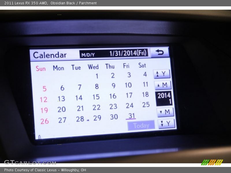 Obsidian Black / Parchment 2011 Lexus RX 350 AWD