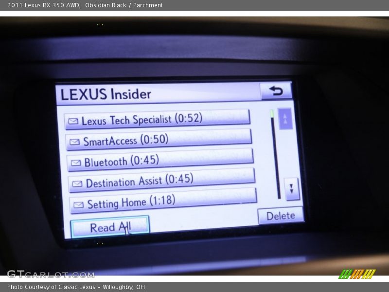 Obsidian Black / Parchment 2011 Lexus RX 350 AWD