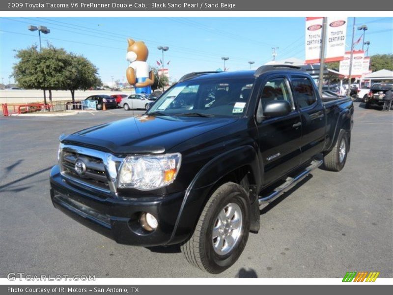 Black Sand Pearl / Sand Beige 2009 Toyota Tacoma V6 PreRunner Double Cab