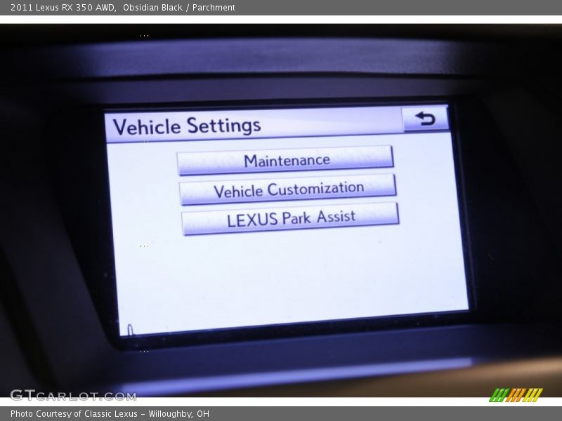Obsidian Black / Parchment 2011 Lexus RX 350 AWD