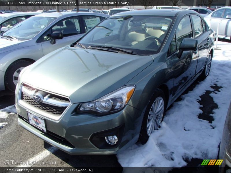 Jasmine Green Metallic / Ivory 2014 Subaru Impreza 2.0i Limited 4 Door