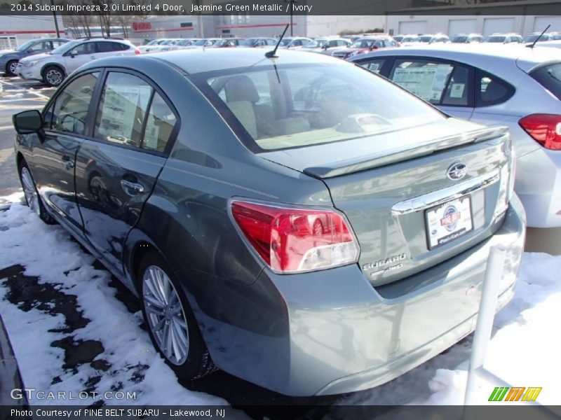 Jasmine Green Metallic / Ivory 2014 Subaru Impreza 2.0i Limited 4 Door