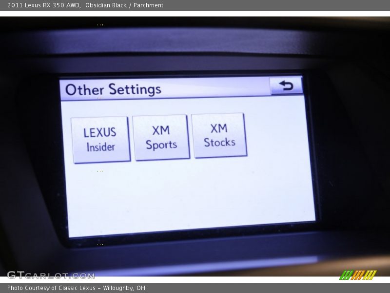 Obsidian Black / Parchment 2011 Lexus RX 350 AWD