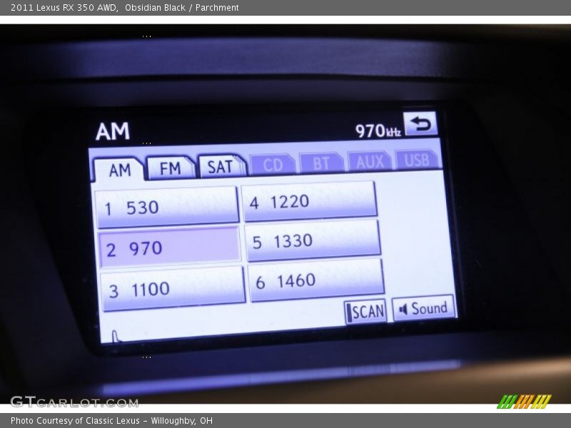 Obsidian Black / Parchment 2011 Lexus RX 350 AWD