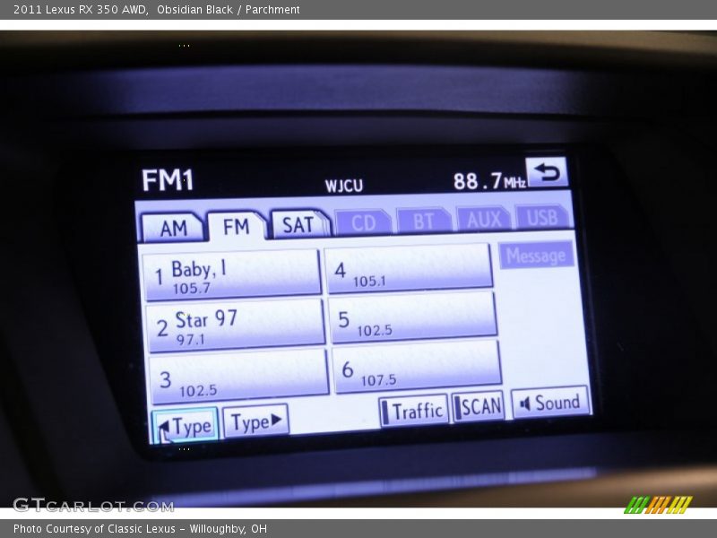 Obsidian Black / Parchment 2011 Lexus RX 350 AWD