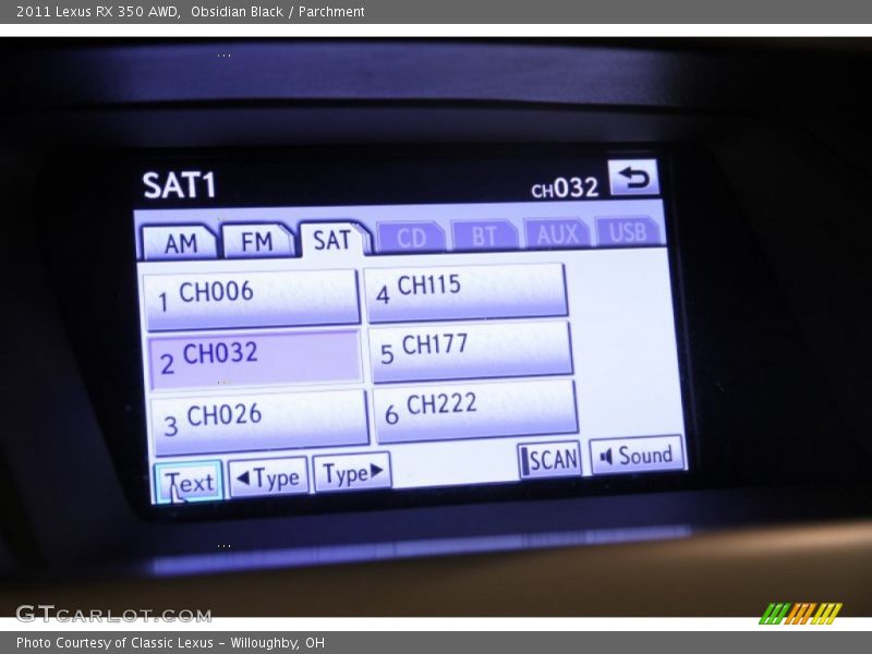 Obsidian Black / Parchment 2011 Lexus RX 350 AWD