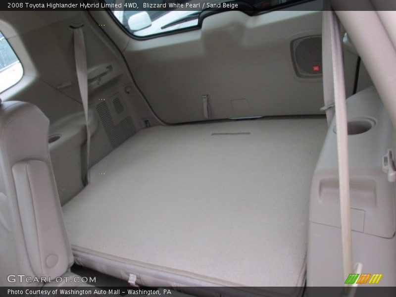 Blizzard White Pearl / Sand Beige 2008 Toyota Highlander Hybrid Limited 4WD