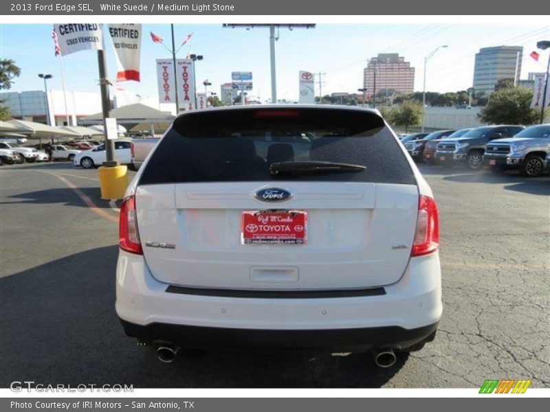 White Suede / Medium Light Stone 2013 Ford Edge SEL