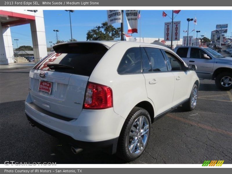 White Suede / Medium Light Stone 2013 Ford Edge SEL