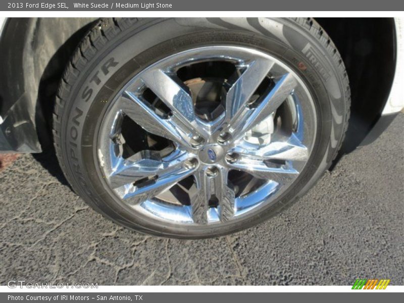 White Suede / Medium Light Stone 2013 Ford Edge SEL