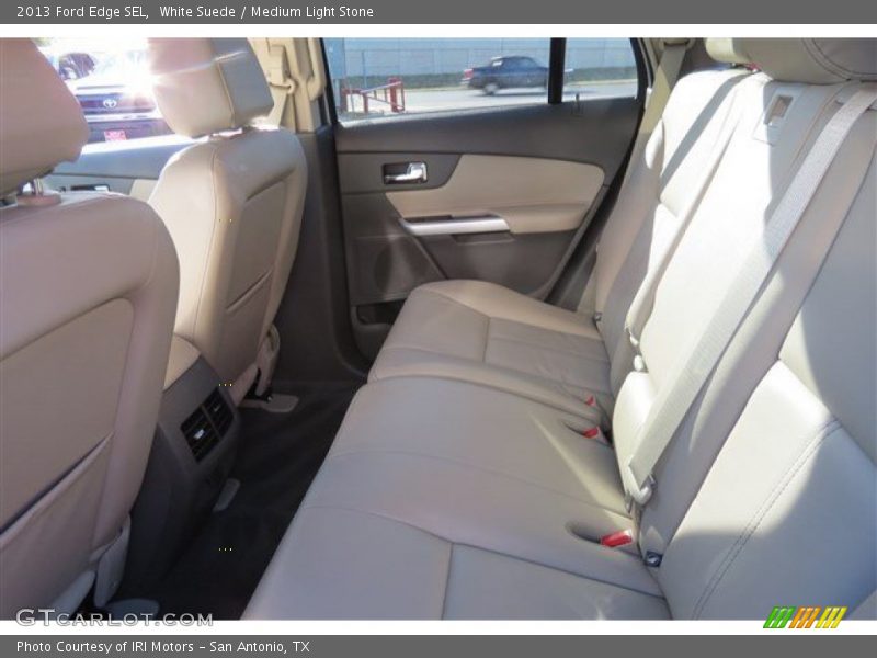 White Suede / Medium Light Stone 2013 Ford Edge SEL