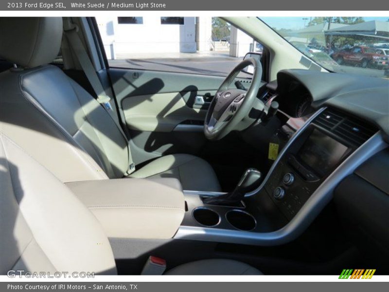 White Suede / Medium Light Stone 2013 Ford Edge SEL