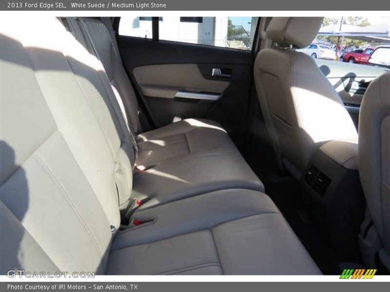 White Suede / Medium Light Stone 2013 Ford Edge SEL