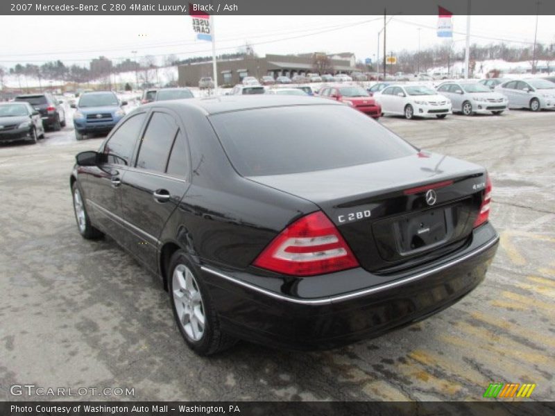 Black / Ash 2007 Mercedes-Benz C 280 4Matic Luxury