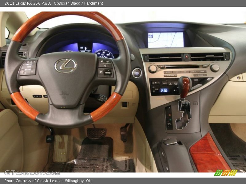 Obsidian Black / Parchment 2011 Lexus RX 350 AWD